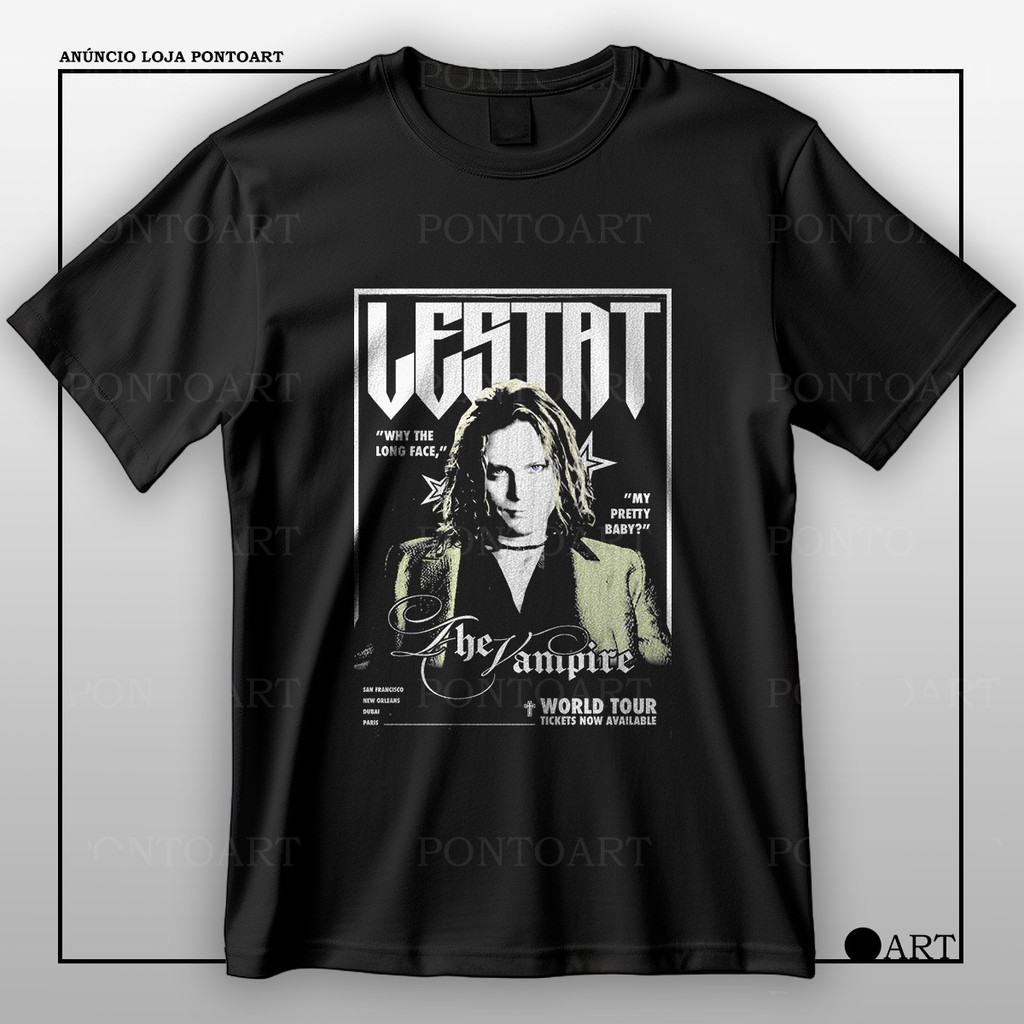 Camiseta Série The Vampire Lestat Entrevista Com O Vampiro Camisa 100% Algodão