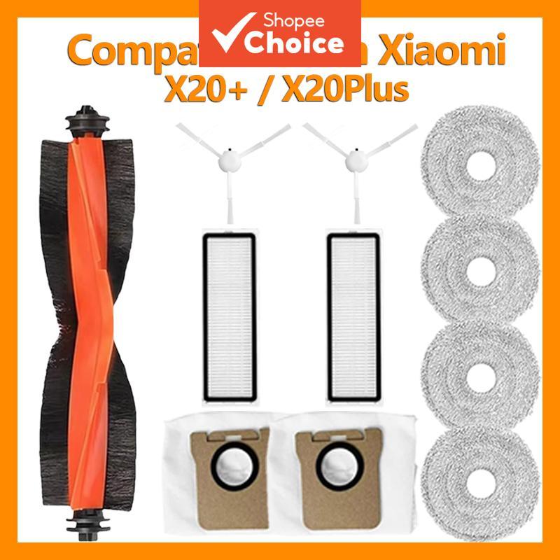 Kit de Peças de Reposição para Robô Aspirador Compatível com Xiaomi X20+ X20 Plu