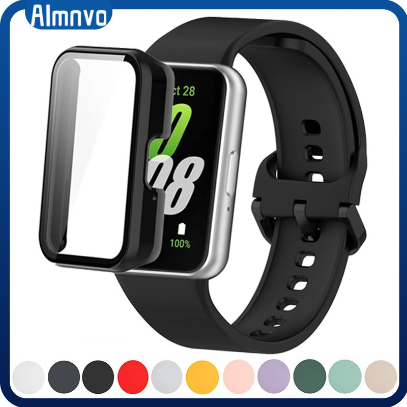 Pulseira Strap Silicone Capinha Capa Case Com Vidro Para Relógio Smartwatch Sam