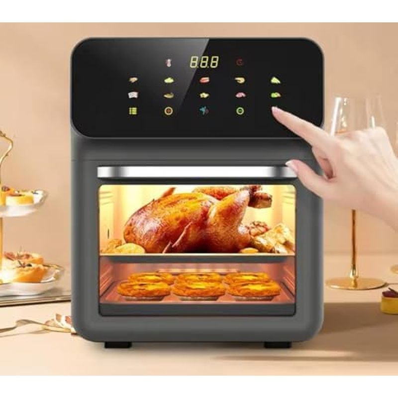 Fritadeira De Ar Com Capacidade De 10L Para Cozinhar Sem Óleo 360 ° Opeion Automático De Convecção