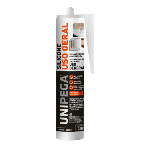 Silicone Uso Geral Hbrido 280g Preto