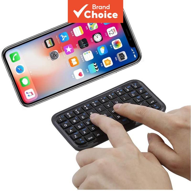 JOMAA Teclado Bluetooth sem fio ultrafino Mini teclado portátil recarregável par