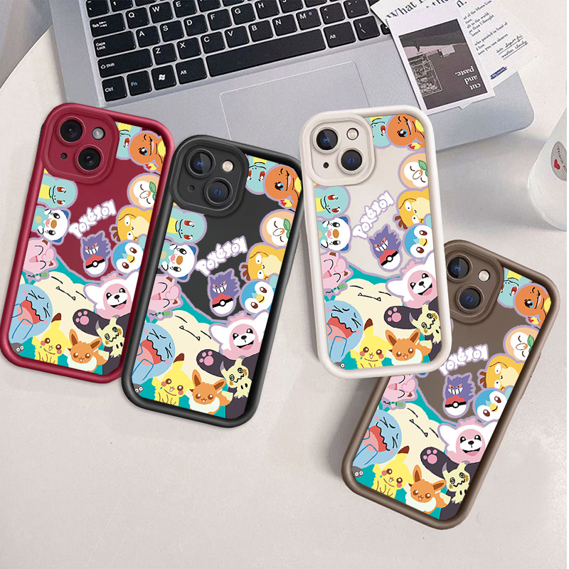 Capa De Personagem Monstro Pokémon Para Samsung A57 A56 A55 A17 A07 A16 A15 A27 A54 A06 A35 A23 A14 A53 A13 A12 A25 A36 