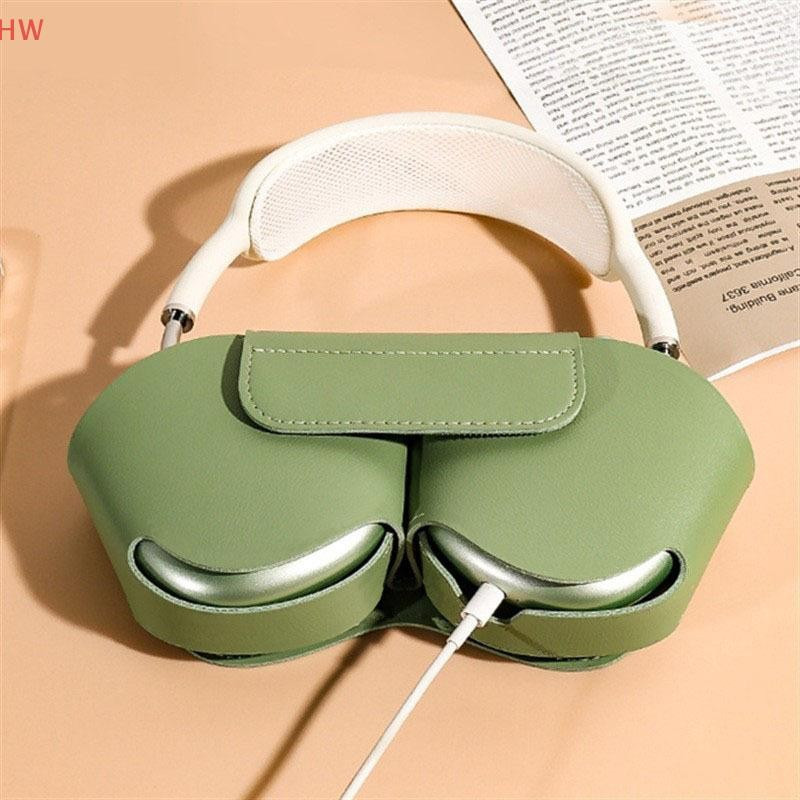 Para Airpods Max Fone De Ouvido Capa Protetora Caso Couro Macio Contra Queda E A