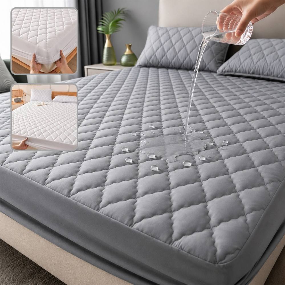 Protetor De Colchão Impermeável Viúva 1.28x1.88x30 Com Elástico Antialérgico Antiácaro Matelado a Laser