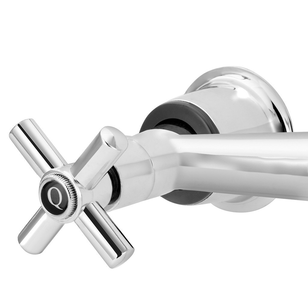 Torneira Misturador Cozinha Parede Gourmet Flexível Cromada Água Quente Fria 1/4 Volta Duplo Jato — imagem 2 de 2