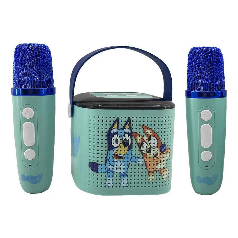 Caixa De Som Bluetooth Karaokê Infantil Bluey