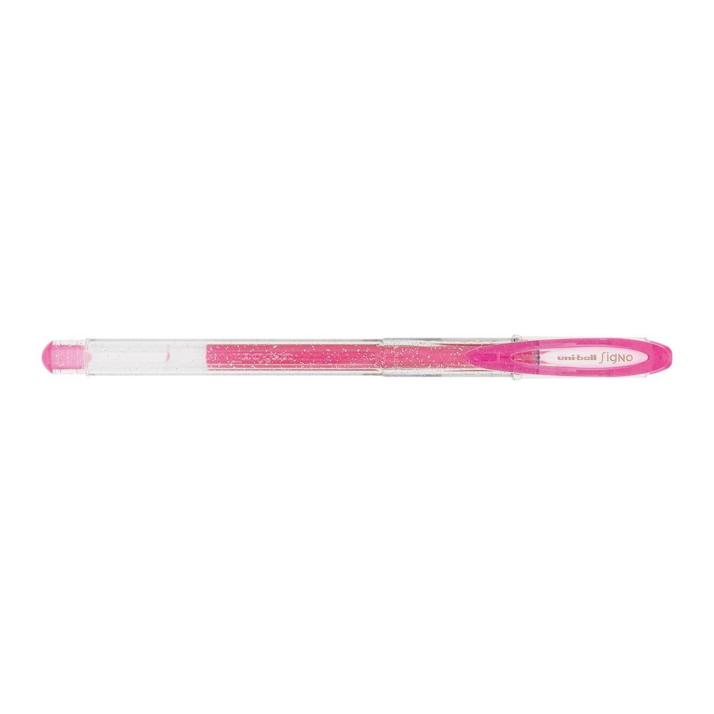 Caneta gel Sparkling Signo 0.7mm UM-120SP Rosa Uni-Ball