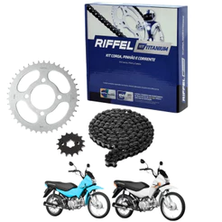 KIT RELACAO TRANSMISSAO RIFFEL POP 100 2007 A 2015 SEM RETENTOR