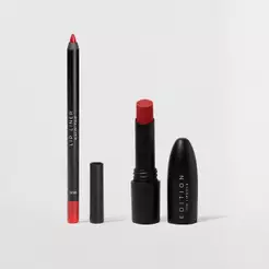 Kit Lápis Labial Vermelho + Batom Vermelho Océane Edtion (2 Produtos)