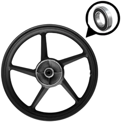 Roda Traseira de Liga Leve Ybr Factor Fazer 125 150 Freio Tambor LONA SPEC 5 Palitos