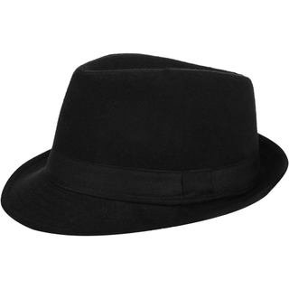XGOPTS Chapéu Jazz de Inverno, Chapéu de Feltro Estilo Gangster, Boné Clássico Elegante, Chapéu Fedora Respirável, Boné 