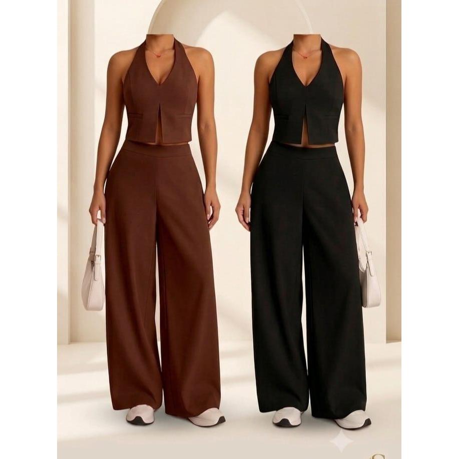 Conjunto alfataria calça pantalona e top