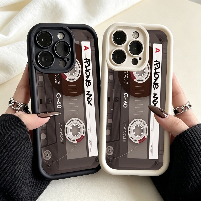 Fita Cassete Moldura De Foto Capa De Telefone Macia Para Samsung Galaxy A17 A07 A14 A25 A54 A56 A36 A26 A24 A14 A15 A12 