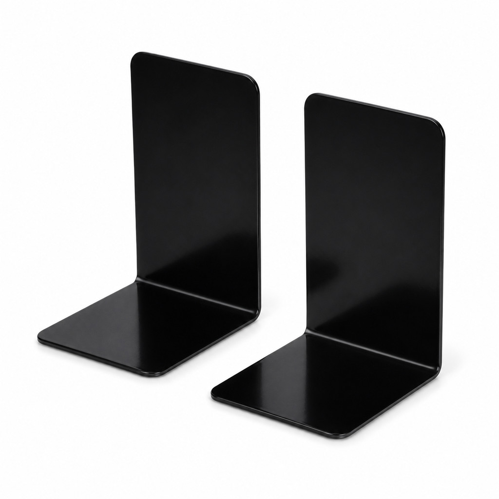 BIBLIOCANTO ORGANIZADOR PORTA LIVROS E REVISTAS COM BASE ANTIDERRAPANTE PRETO KIT COM 2 10170051 - MAXCRIL