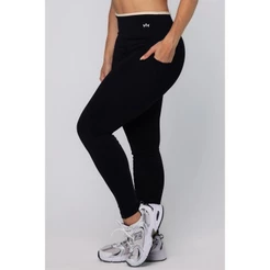 Calça Legging com Bolso Básica Bicolor Boost Zero Transparencia