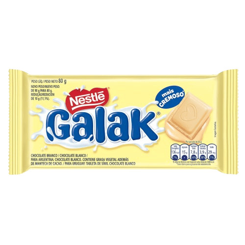 Galak Chocolate Branco Nestlé 80g