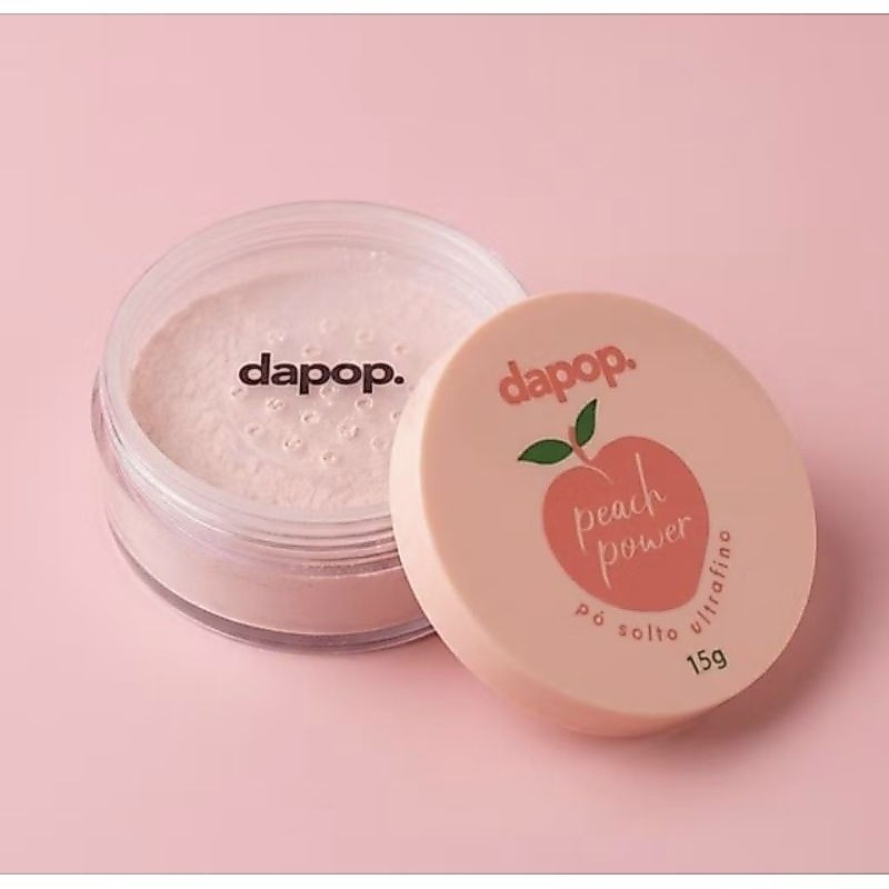 Pó Compacto Facial Dapop Peach Cor Pêssego Efeito Matte Acabamento Natural DP2291