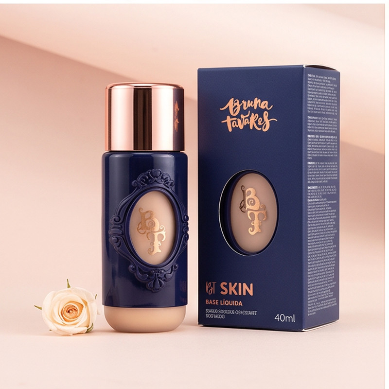 Base Bruna Tavares BT Skin Original 40ml Acabamento Aveludado Cobertura Leve a Média Diversas Cores