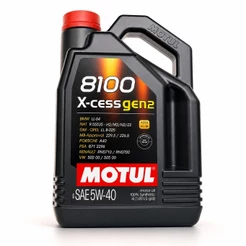 Óleo De Motor Motul Sintético 8100 X-cess gen2 5w-40 Para Carros, Picapes E Suvs De 1 Unidade X 4l