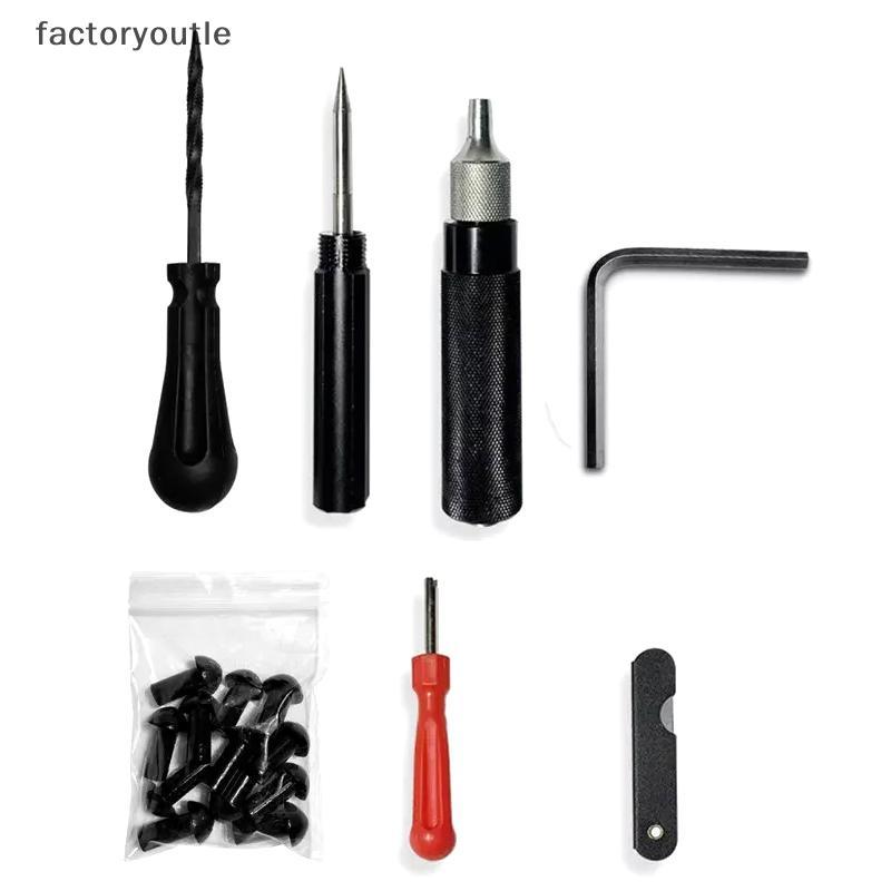 FAR 1 Conjunto De Ferramentas Para Reparo De Pneus De Motocicleta E Carro , Kit De Roda De Pneu , Plugue De Cogumelo Pun