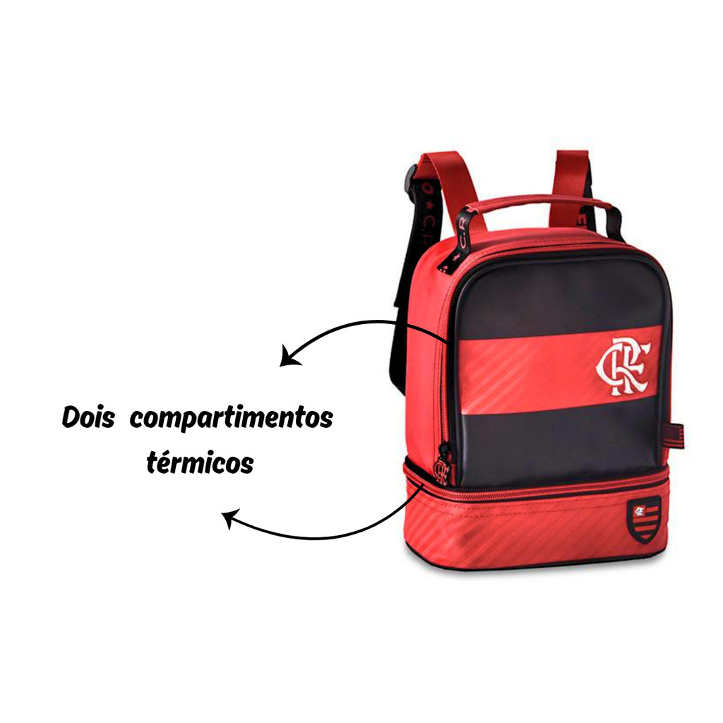 Lancheira Térmica Infantil Flamengo - Clio Style — imagem 2 de 2