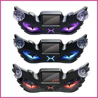 Olhos De Carro Animados LED 3 Peças À Prova Dwaterproof Água Recarregável Ventosa Pára-Brisa Luzes Solares Do Para Camin