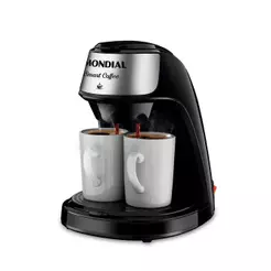 Cafeteira Elétrica Mondial Smart Coffe C-42-2X-BI com Filtro Permanente Preto Inox 220V