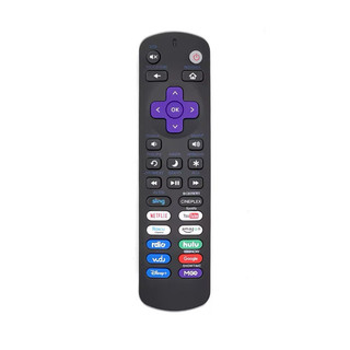 Controle Remoto Universal VC-A8400 para Smart TVs e Roku com Teclas para Streaming
