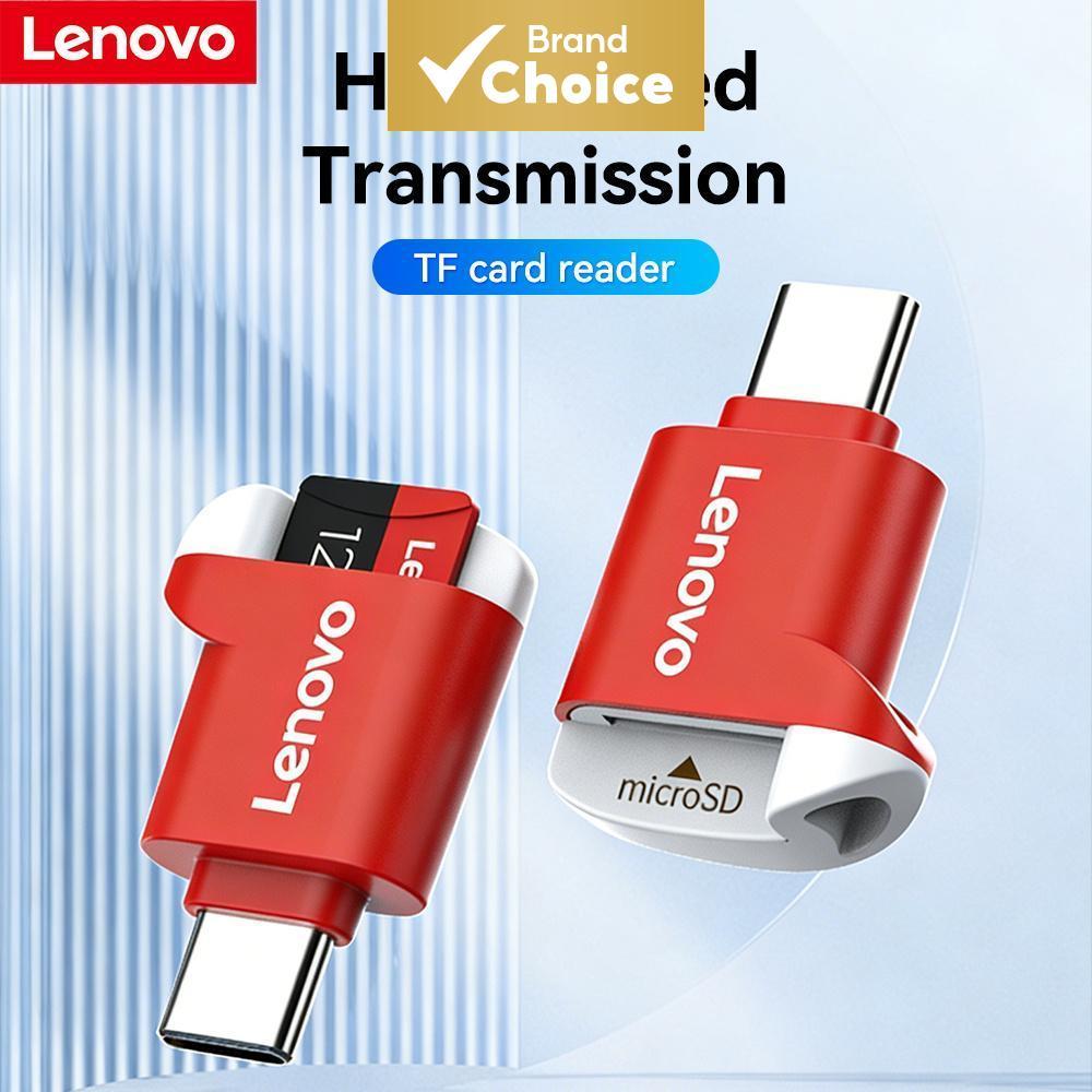  Lenovo USB Leitor de cartão Micro SD de alta velocidade USB 2.0 Plug Play compacto para vários dispositivos