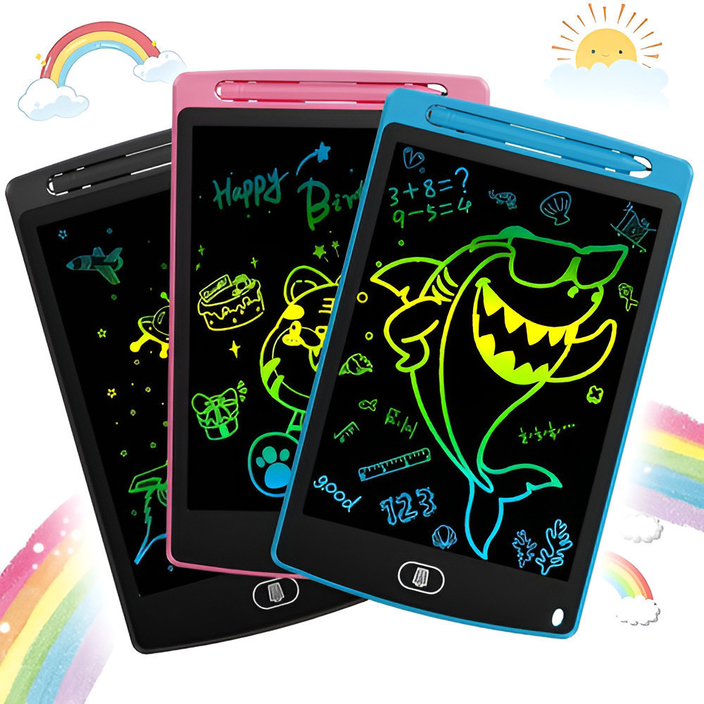 Lousa Magica Digital LCD Colorida Portatil Tablet de Desenho Infantil Multicor