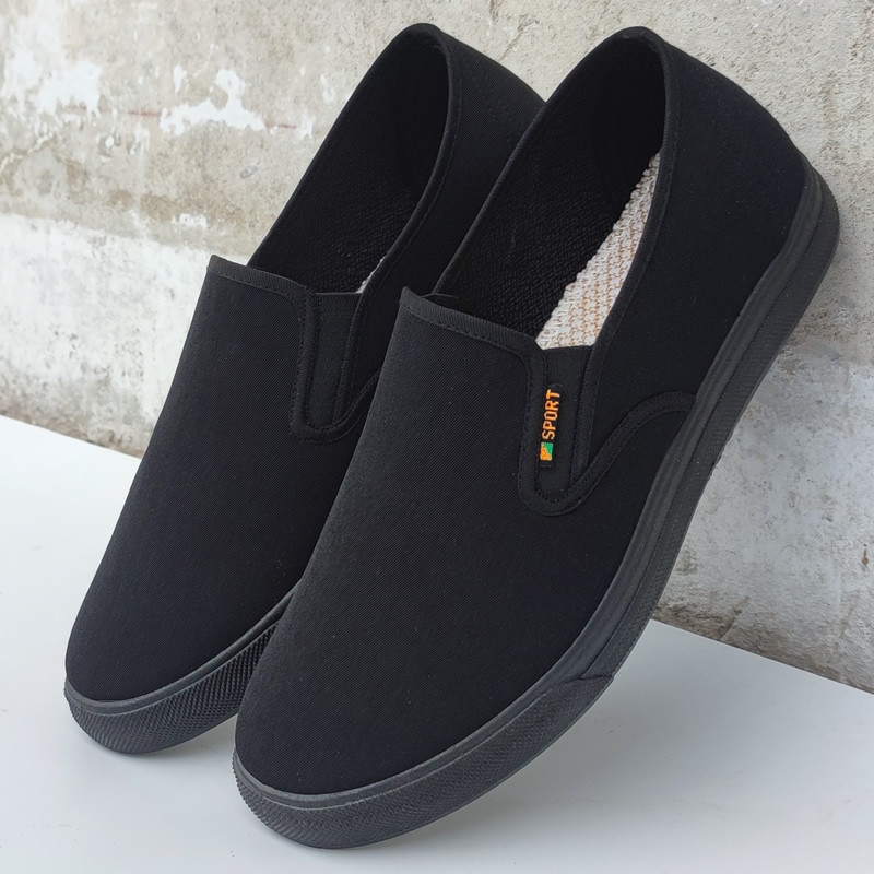 3515 sapatos de pano masculino impermeável antiderrapante sola macia todo preto forte Casual proteção do trabalho sapato
