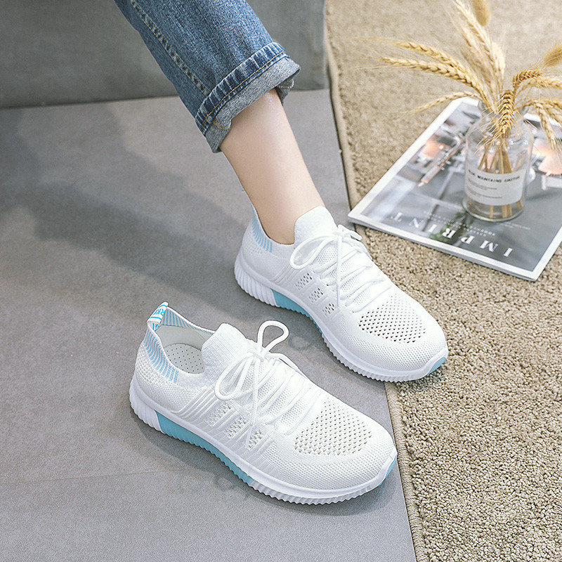 Sapatos de rede sapatos femininos 2026 novo estilo verão respirável tênis feminino malha Casual sapatos brancos All-Matc