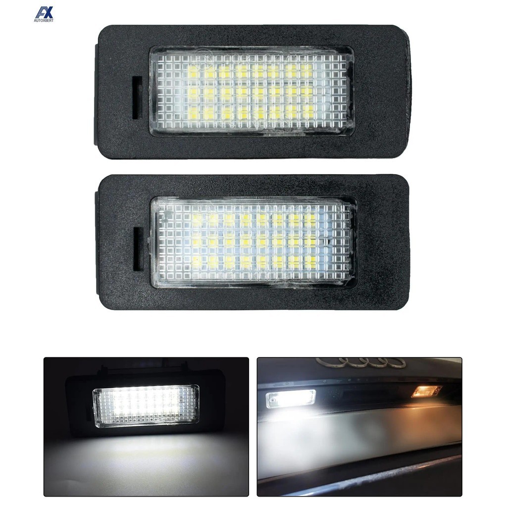 2 Pçs Luz Da Placa De Licença Led Suporte Identificação Lâmpada Nenhum Erro Para Audi A1 A4 B8 A5 S5 A6 S6 A7 Q5 TTS 2D 