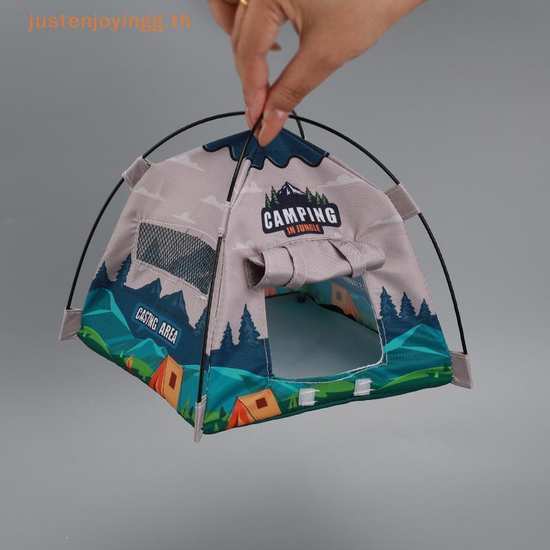 { JJTH } 1 Peça Casa De Bonecas Mini Barraca De Acampamento Modelo Pano Oxford À Prova D'água Simulado Decoração Ao Ar L