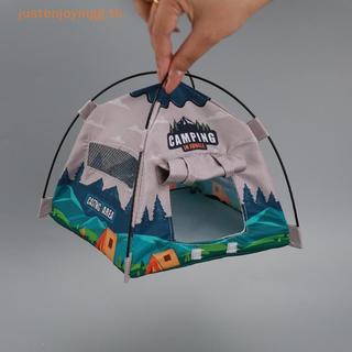 { JJTH } 1 Peça Casa De Bonecas Mini Barraca De Acampamento Modelo Pano Oxford À Prova D'água Simulado Decoração Ao Ar L
