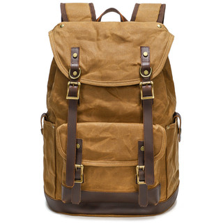 Mochila transfronteiriça masculina, mochila retrô moderna para computador, viagem, grande capacidade, à prova d'água, mo