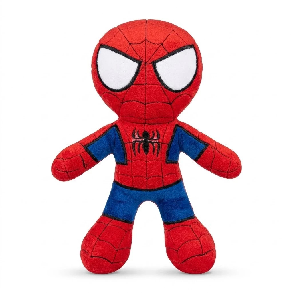 Boneco Pelúcia Homem Aranha 25 cm Super Herói Infantil Presente Decoração Macio Antialérgico Crianças Colecionadores