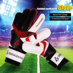 Luvas de Goleiro Profissional Latex Grosso Antiderrapante Impermeável Resistente ao Desgaste para Futebol Juvenil