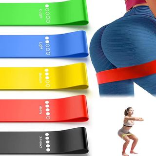 Conjunto de 2 faixas de resistência de 10lb e 15lb para pernas e glúteos, faixas de tecido para exercícios de yoga, pila