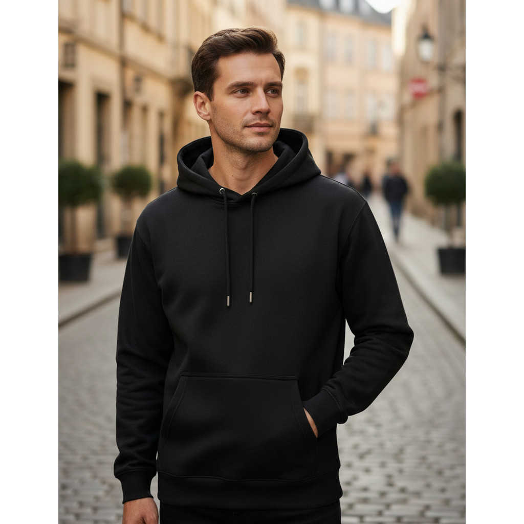 Moletom Canguru Unissex Flanelado Blusa Algodão Canguru Liso