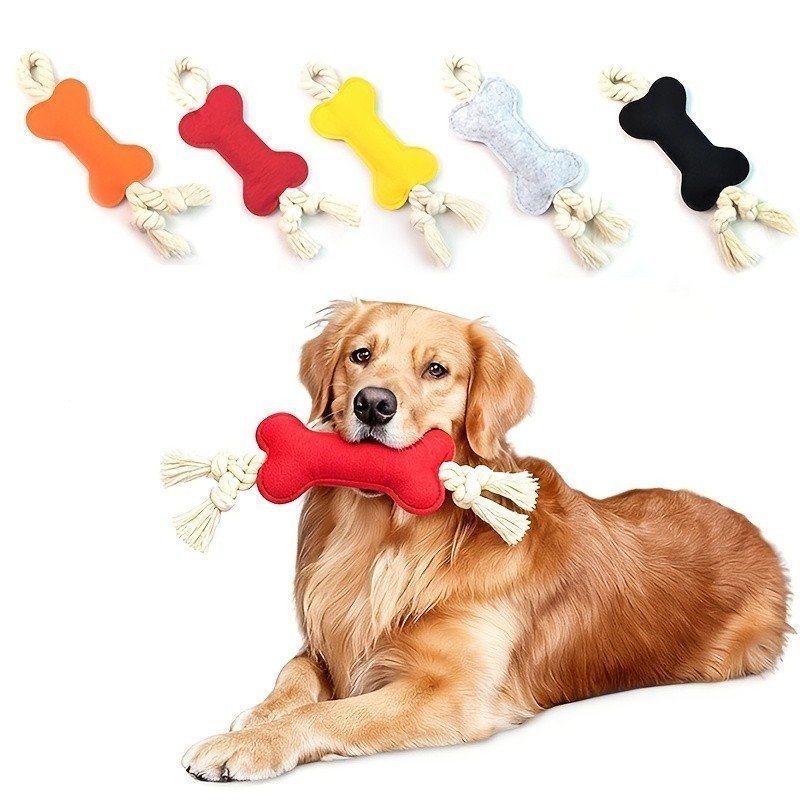 Brinquedo de Corda para Roer para Cães, Brinquedo para Roer os Dentes de Animais de Estimação, Brinquedo Interativo de F