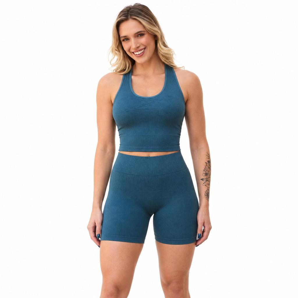 Conjunto Nadador Feminino Fitness – Conjunto Esportivo Confortável para Academia e Treino