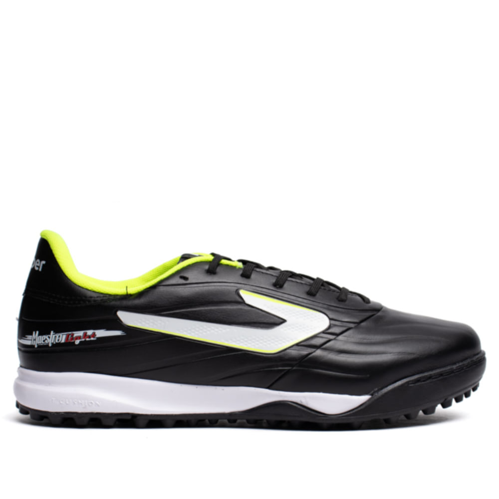 Chuteira Masculina Topper Society Maestro Light Preto/Verde