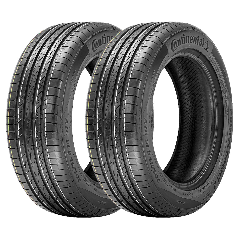 Jogo 2 Pneus Continental Aro 16 PowerContact 2 205/60R16 92H