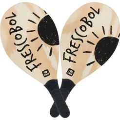 Kit Jogo de Frescobol Fun com Raquete + Bola Bel