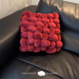 Ano novo travesseiro de alto valor criativo sofá almofada quadrado tecido encosto Design pequena almofada ins estilo fab