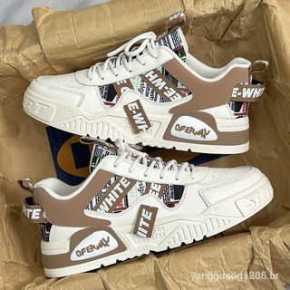 Moda couro verão sapatos de skate ao ar livre correndo esportes Designer luxo sola grossa 3