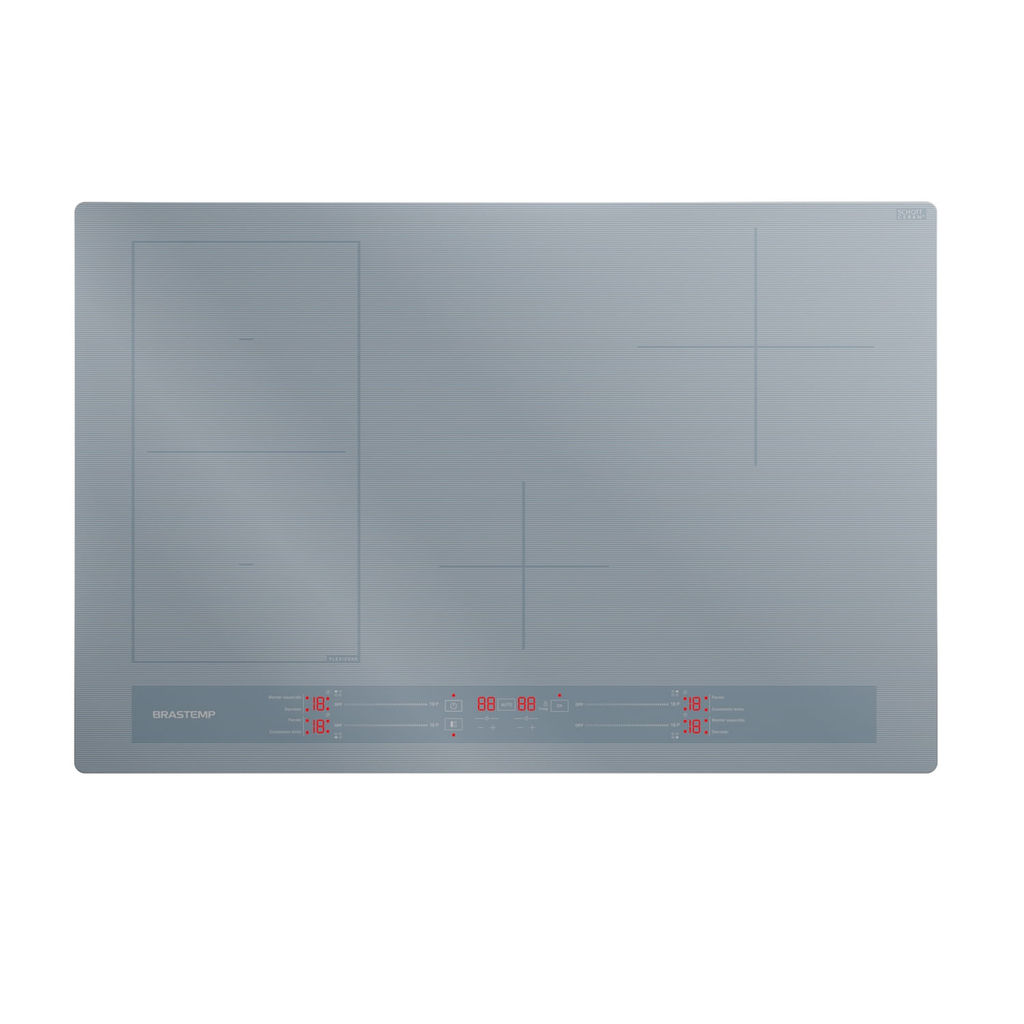 Cooktop 4 Bocas de Indução Brastemp com Flexizone Branco - BDJ77AB