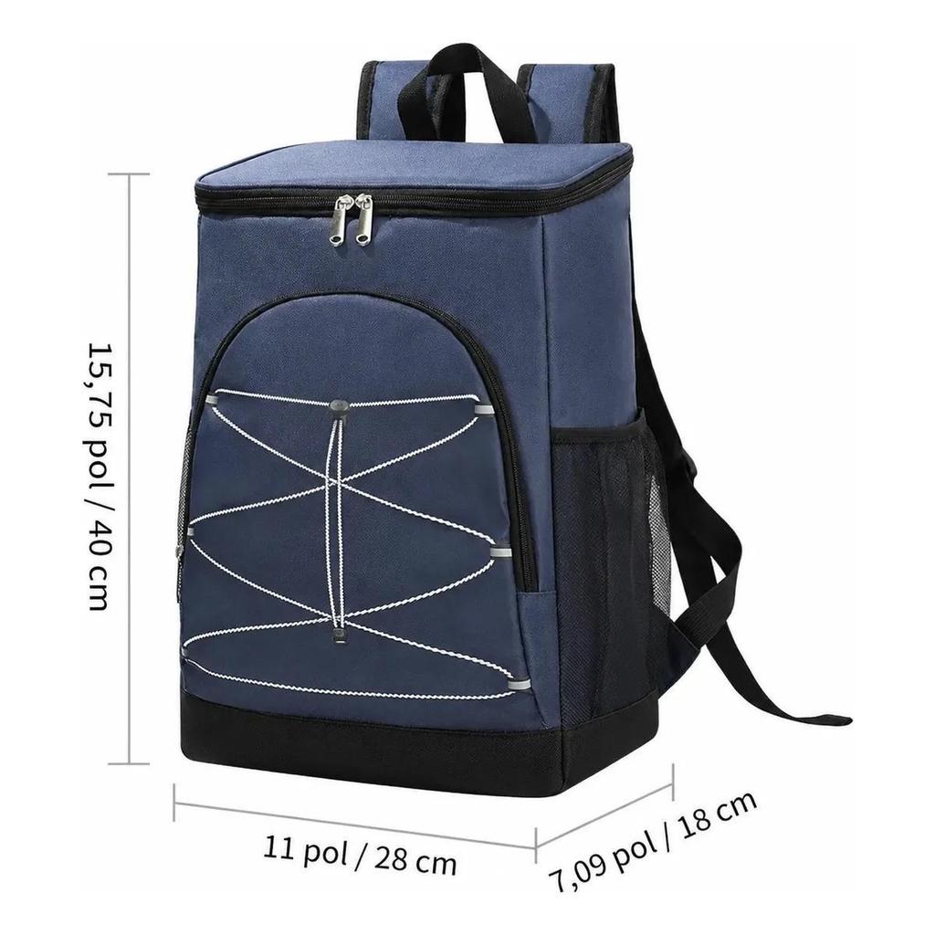 Mochila Térmica De Grande Capacidade 30l Trabalho E Escola · foto 2